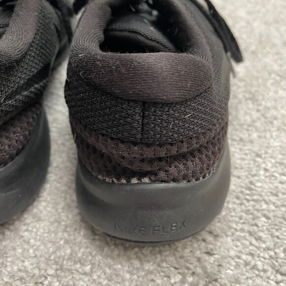 Nike Flex Experience RN7 Sneakers Shoes Womens 10Solid Black Lace Up Active Run - Picture 9 of 13